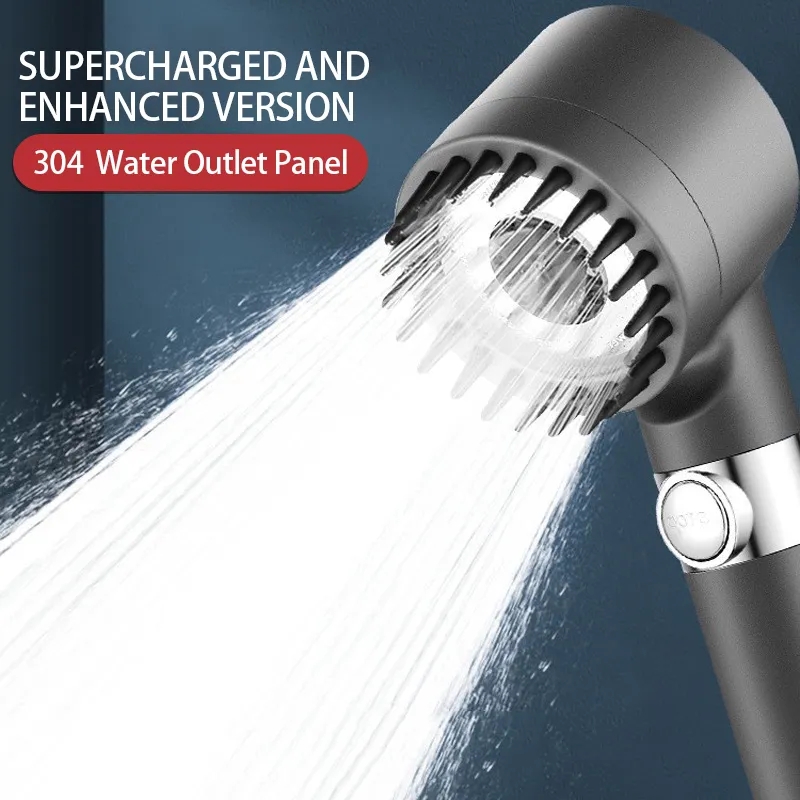 Handheld Shower Head High Pressure Filter - High Pressure Shower Head Black 3