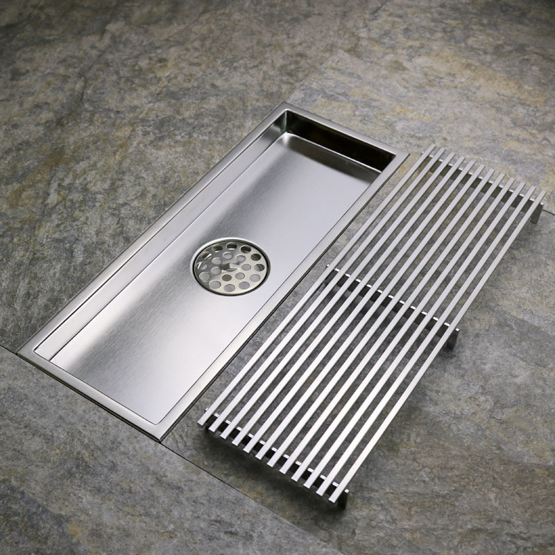 Linear Shower Drain Stainless 304 Tile In - Linear Shower Drain with Tile Insert