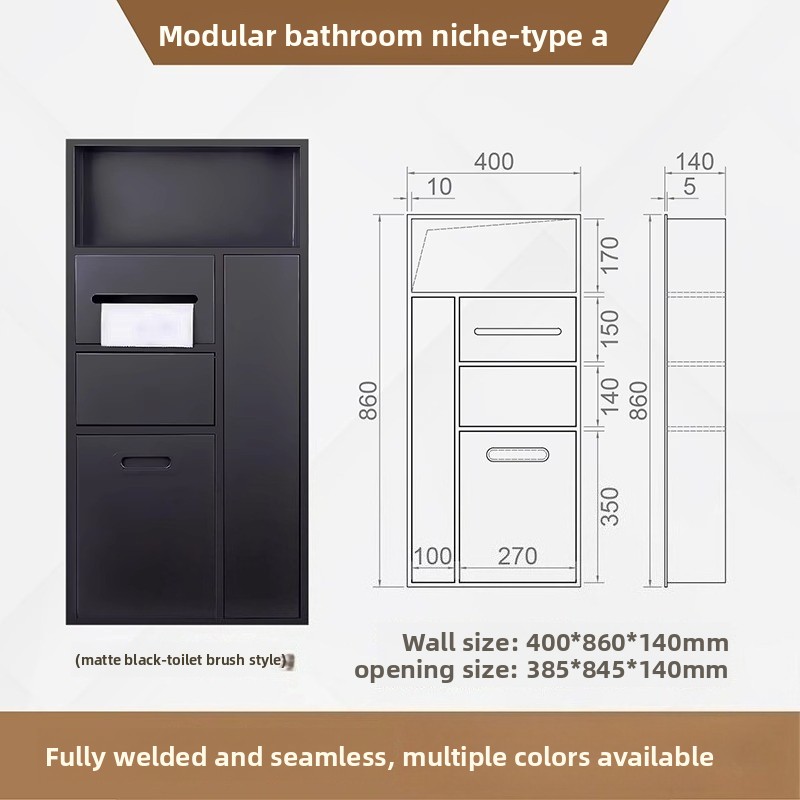 Shower Niche Stainless Steel Recessed - 304 Stainless Steel Shower Niche Recessed
