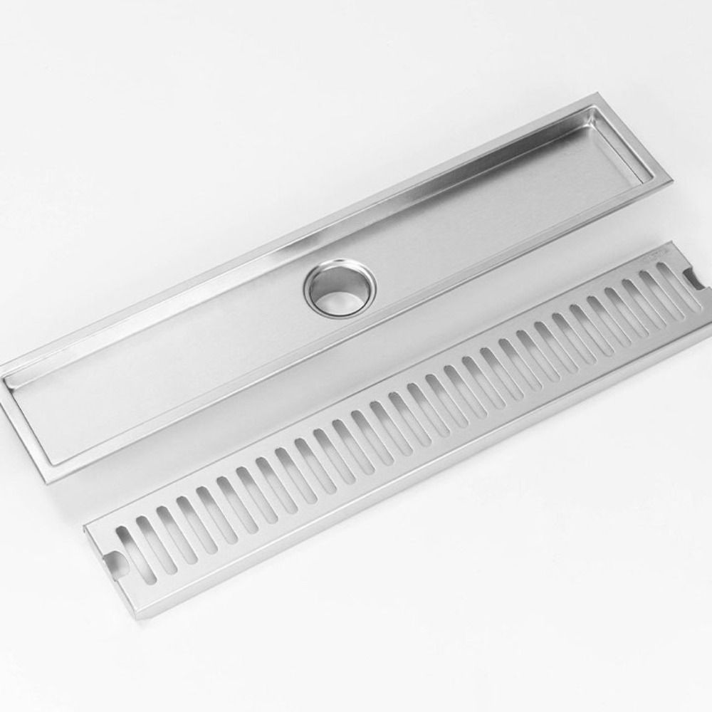Linear Shower Drain Stainless 304 Tile In - 20/30/40/50Cm Linear Shower Drain with Sliding