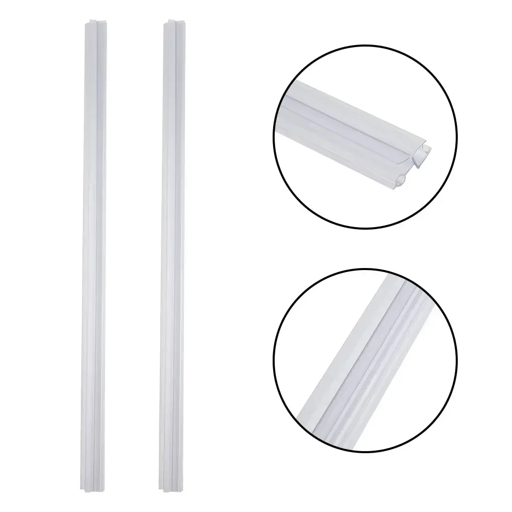 2pcs 50cm Silicone Shower Barr - Shower Door Bottom Seal Strip Sweep recension och pris