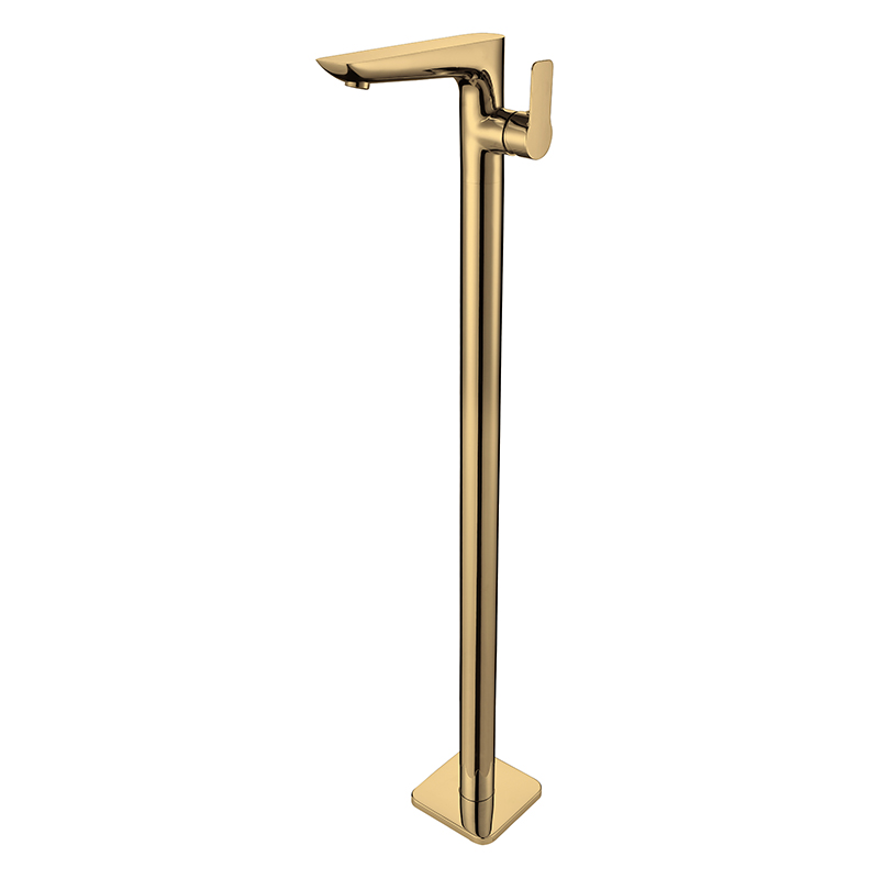 Modern Matt Black Clawfoot Bat - Freestanding Bathtub Filler Faucet Floor recension och pris