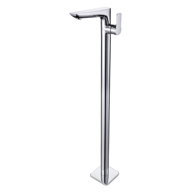 Modern Matt Black Clawfoot Bat - Freestanding Bathtub Filler Faucet Floor recension och pris