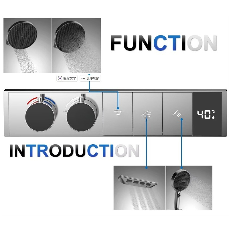 Brass Tee Thermostatic Shower  - Thermostatic Mixing Valve Digital Display recension och pris