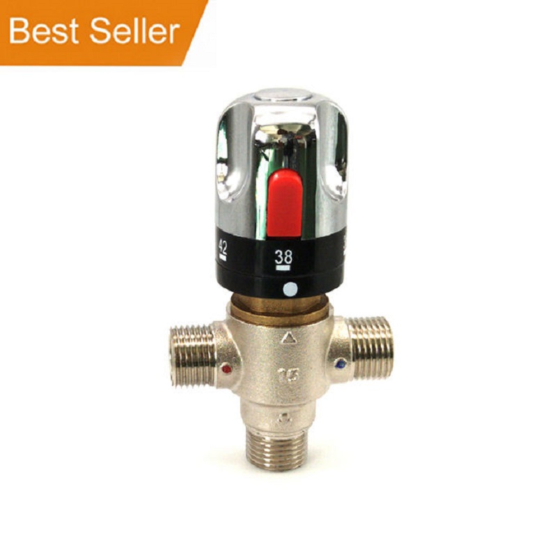DN15 Thermostatic Water Mixing - Thermostatic Shower Faucet Valve 3 Way recension och pris