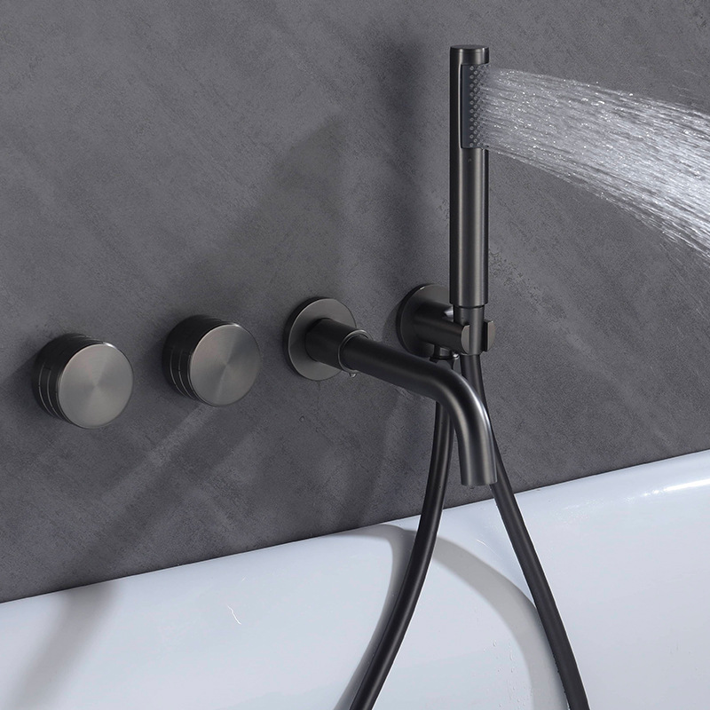 Brushed Nickel Bathtub Faucet, - Freestanding Bathtub Filler Faucet Floor recension och pris