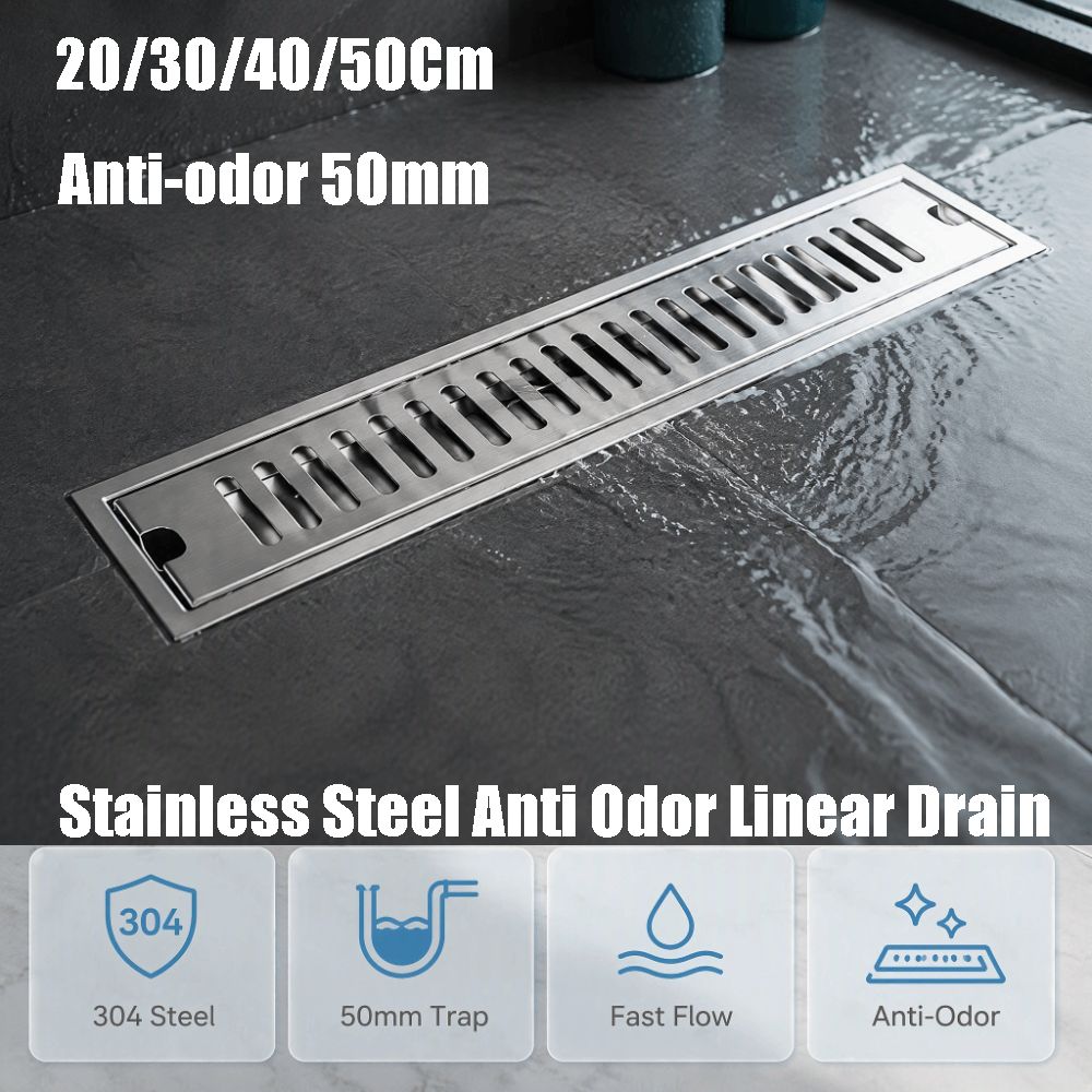 20/30/40/50Cm Linear Shower Dr - Linear Shower Drain Stainless 304 Tile In recension och pris