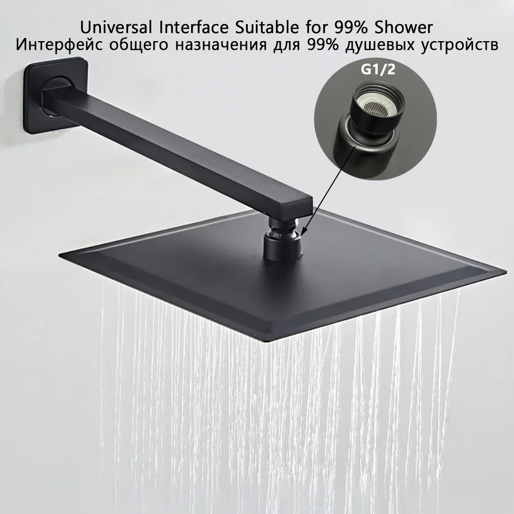 16/20/24 Inch Luxury Rainfall  - Rainfall Shower Head Ceiling Mount 16 Inch recension och pris