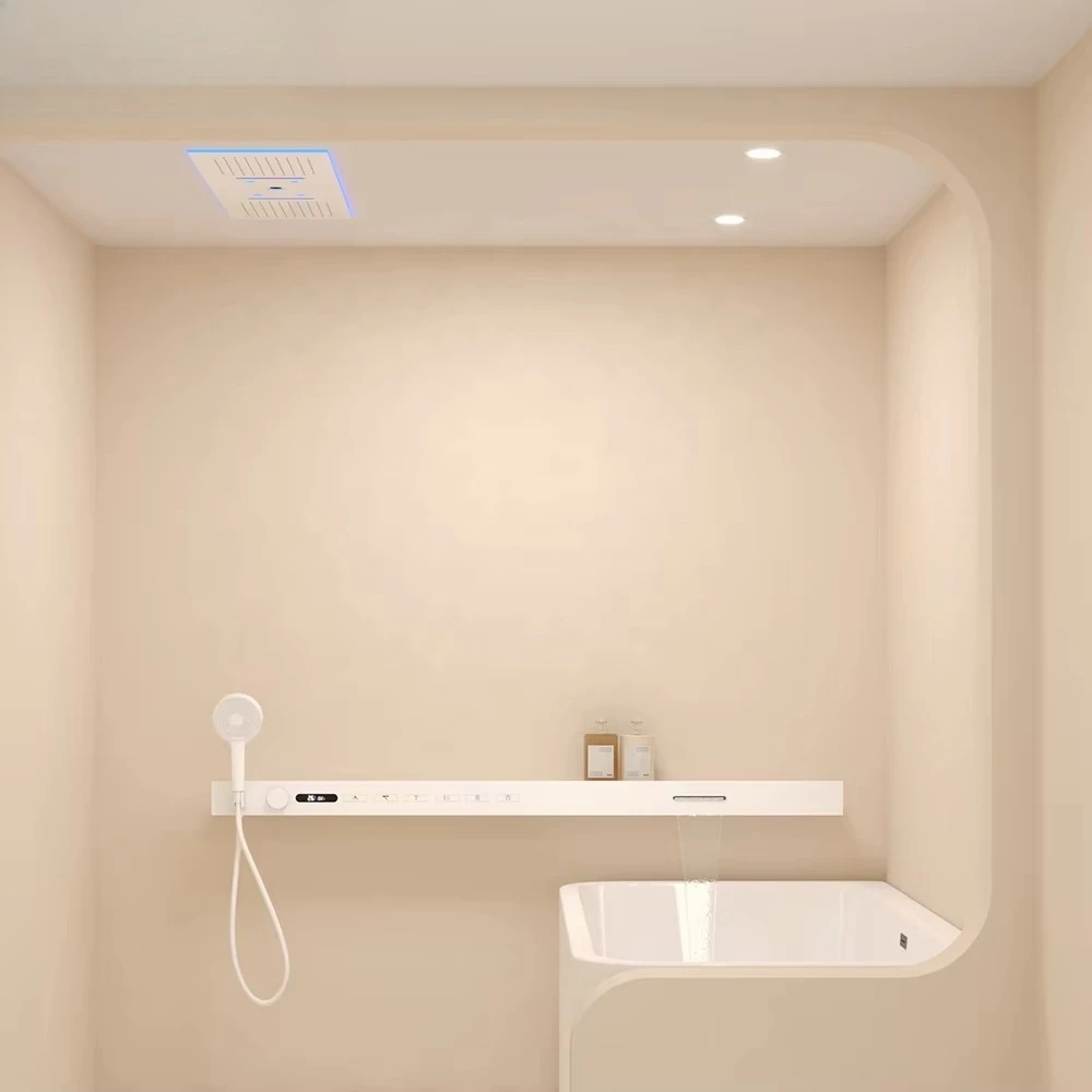2026 Music Shower Head LED 140 - Led Rainfall Shower Head Waterfall recension och pris