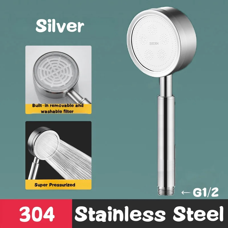 304 Stainless Steel Shower Hea - Handheld Shower Head High Pressure Filter recension och pris