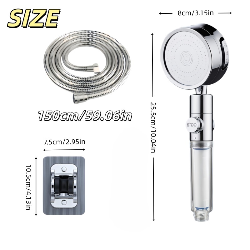 Visible Filter Window High Pre - Handheld Shower Head High Pressure Filter recension och pris