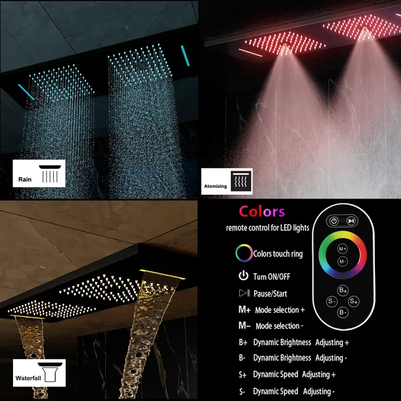 Smart Ceiling Rain Shower Set  - Concealed Thermostatic Shower System Set recension och pris