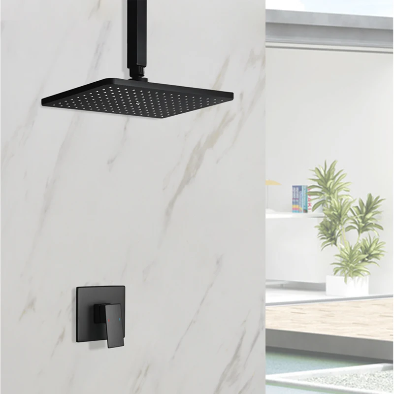 In Wall Concealed Bathroom Sho - Shower Arm Ceiling Mount Brass Chrome recension och pris