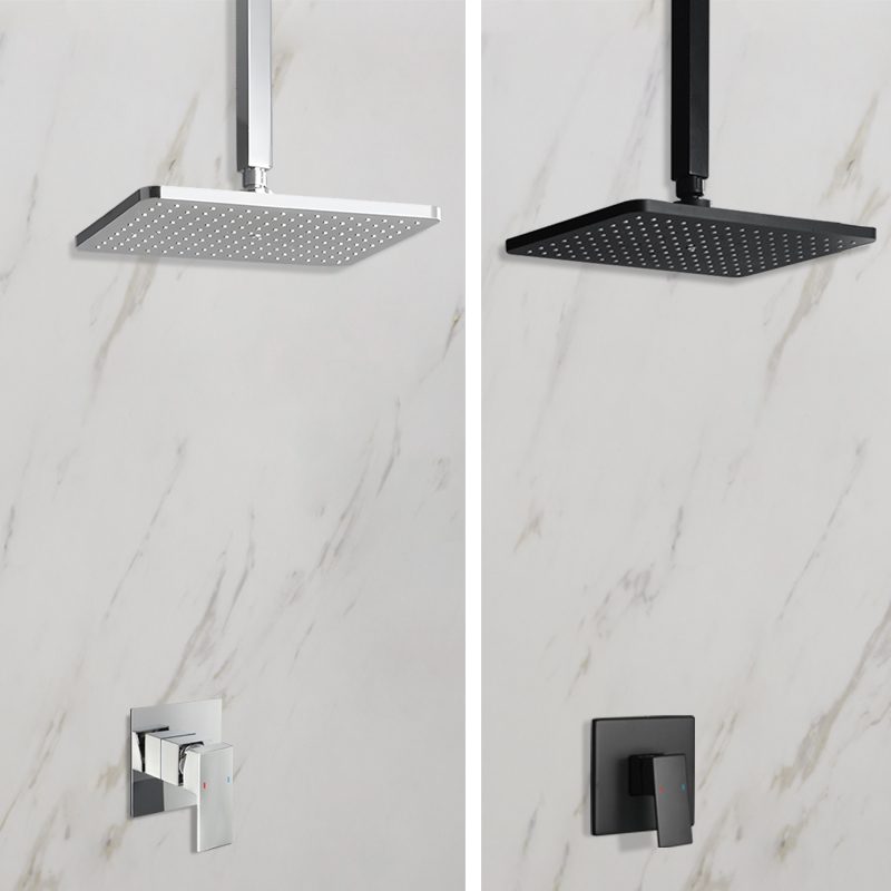 In Wall Concealed Bathroom Sho - Shower Arm Ceiling Mount Brass Chrome recension och pris