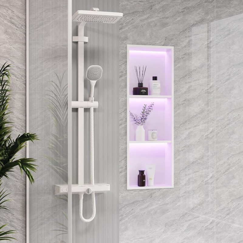 Stainless steel niche cabinet  - Shower Niche Stainless Steel Recessed recension och pris