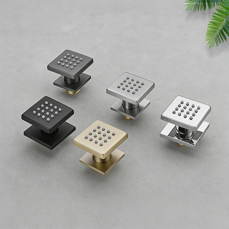 Brass Bathroom Accessories Squ - Shower Body Jet Massage Spray Square recension och pris