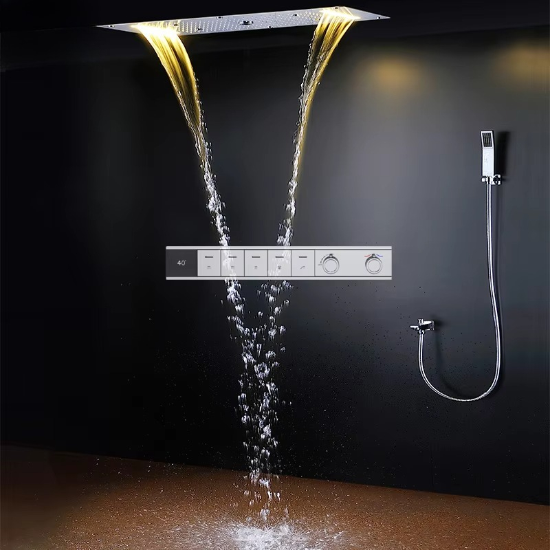 Bathroom Smart LED Rainfall Wa - Led Rainfall Shower Head Waterfall recension och pris
