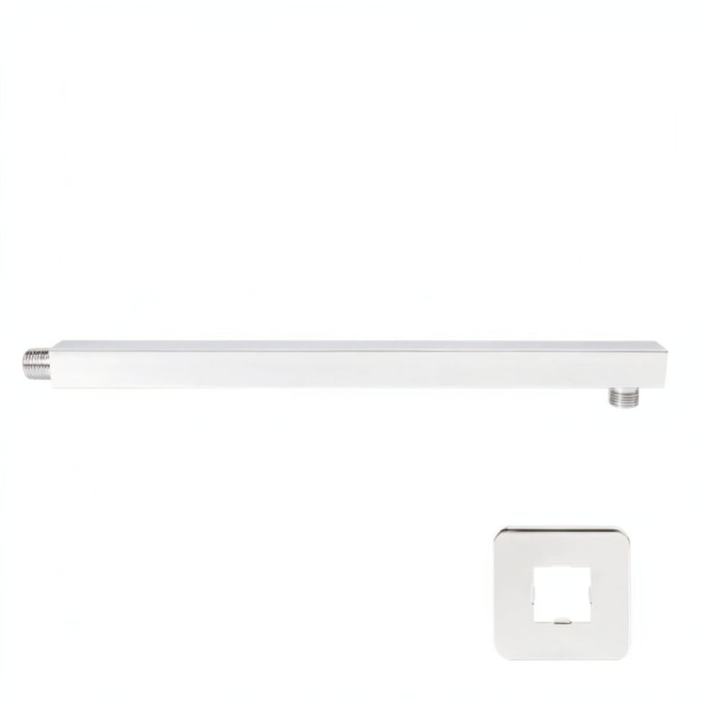 40cm Wall Mounted Square Showe - Rainfall Shower Head Ceiling Mount 16 Inch recension och pris