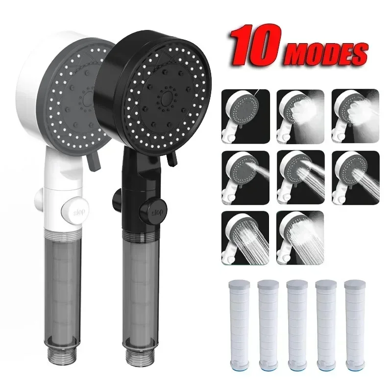 Filtered Shower Head 10 Modes  - Handheld Shower Head High Pressure Filter recension och pris