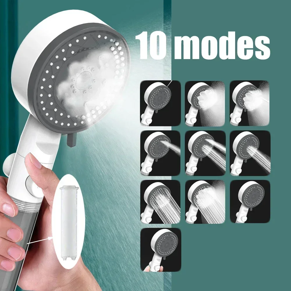 Filtered Shower Head 10 Modes  - Handheld Shower Head High Pressure Filter recension och pris