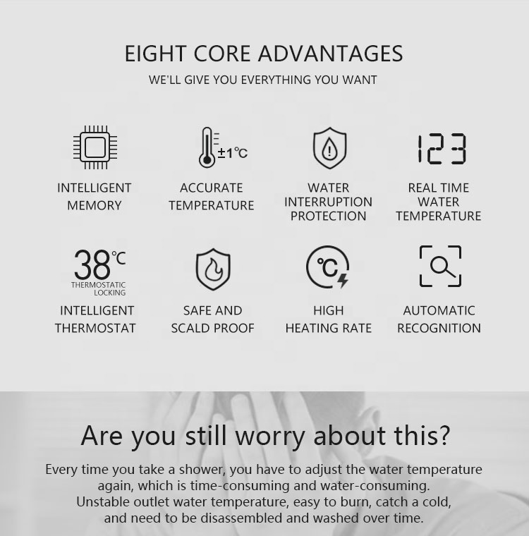 Professional Bathroom Smart Sh - Thermostatic Mixing Valve Digital Display recension och pris