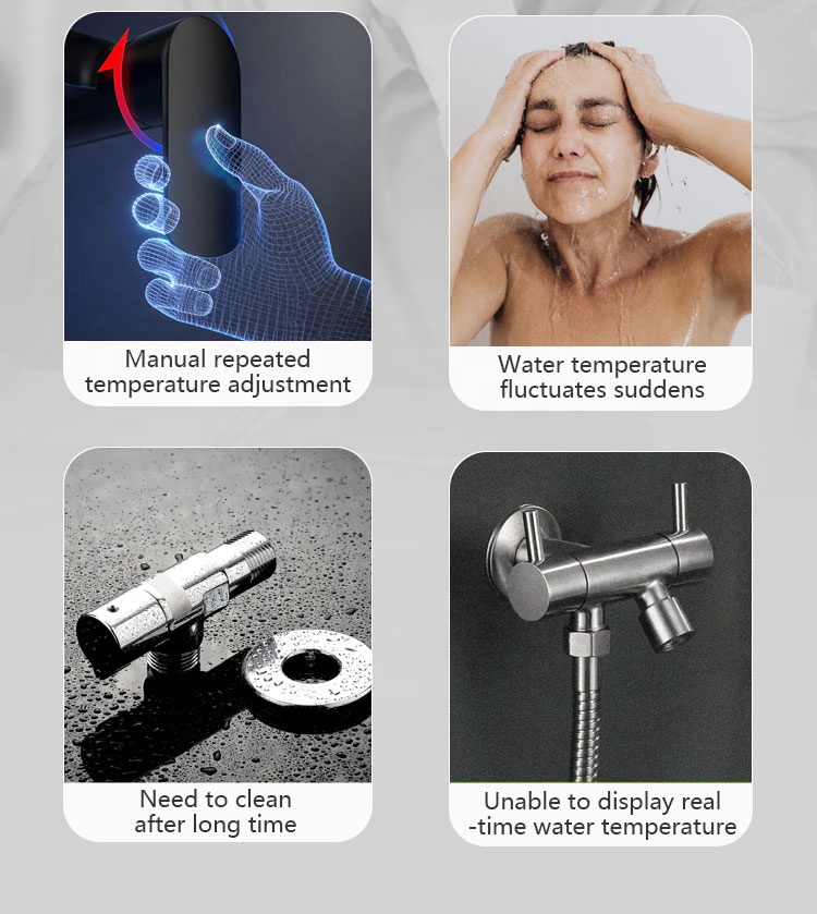 Professional Bathroom Smart Sh - Thermostatic Mixing Valve Digital Display recension och pris