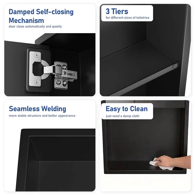 Bathroom Recessed Shower Wall  - Shower Niche Stainless Steel Recessed recension och pris