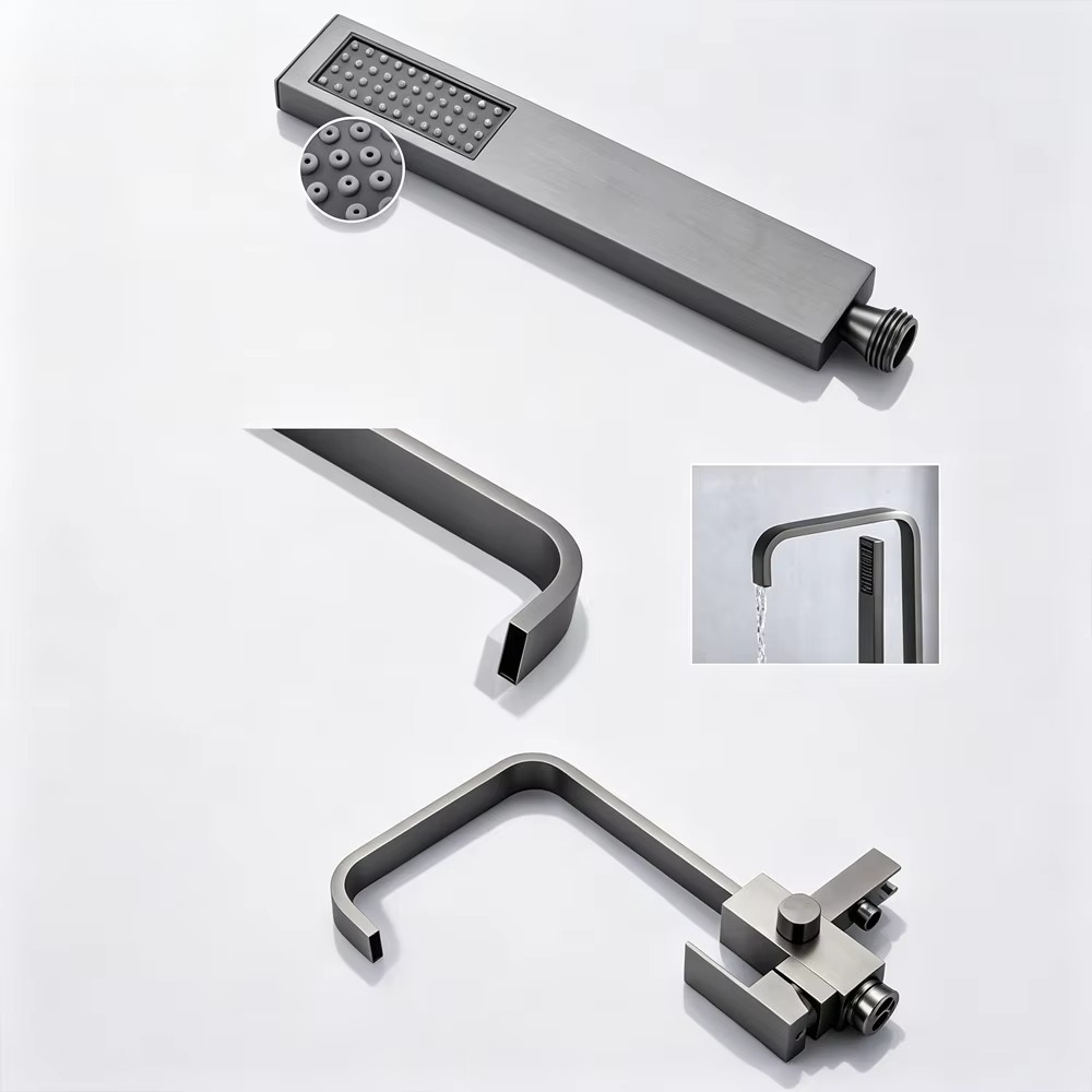 Floor Mounted Bath Mixer Brass - Freestanding Bathtub Filler Faucet Floor recension och pris