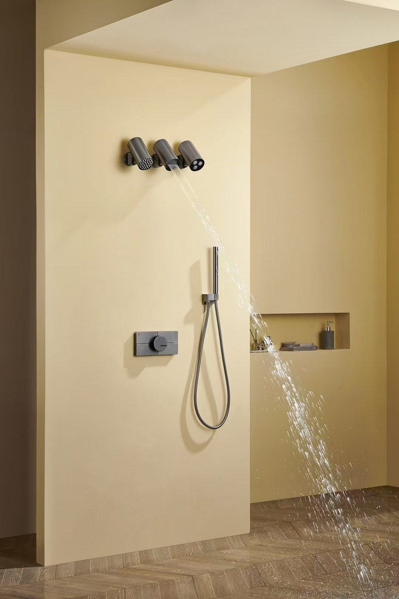 3 pcs Shower head Thermostatic - Concealed Thermostatic Shower System Set recension och pris