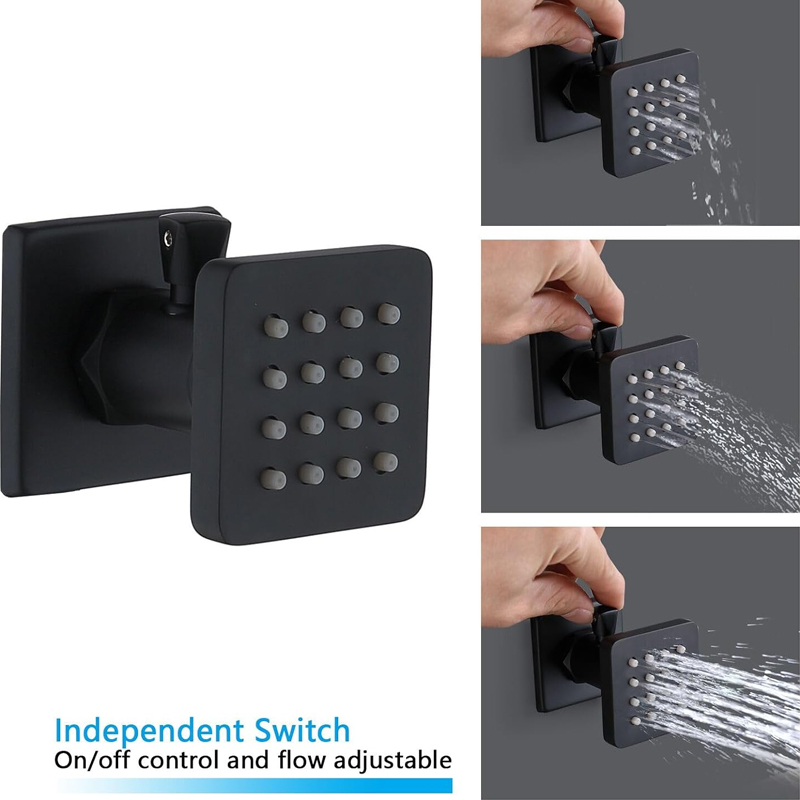 New Modern  Thermostatic Conce - Concealed Thermostatic Shower System Set recension och pris