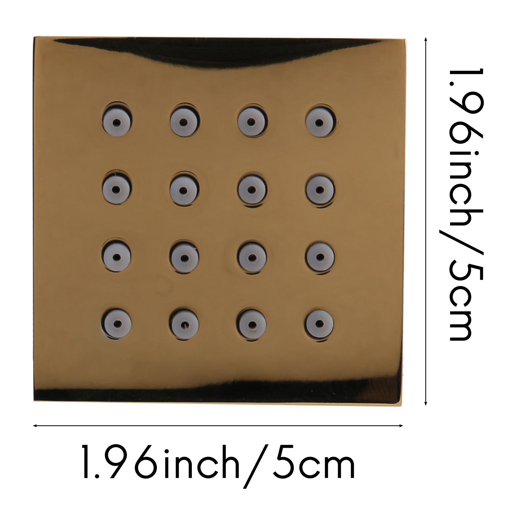 AT44-2 Inches Shower Body Spra - Shower Body Jet Massage Spray Square recension och pris