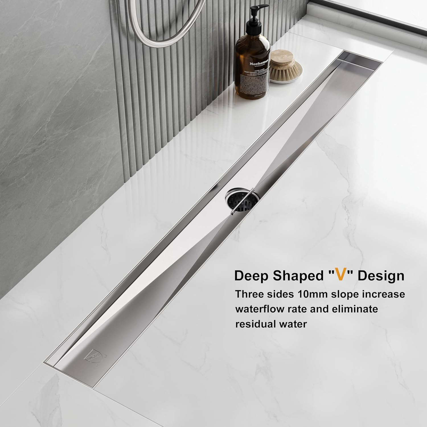 Modern Customizable 304 Stainl - Linear Shower Drain Stainless 304 Tile In recension och pris