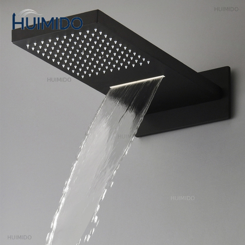 Black Shower Head Rainfall Wat - Led Rainfall Shower Head Waterfall recension och pris