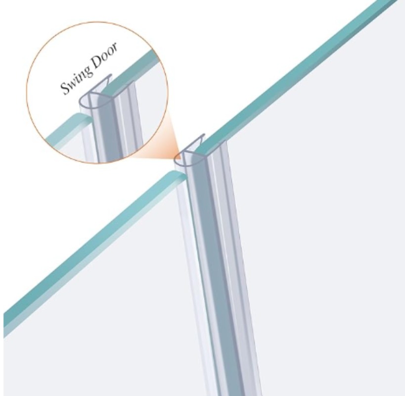 PVC Shower Screen Seal Strip 6 - Shower Door Bottom Seal Strip Sweep recension och pris