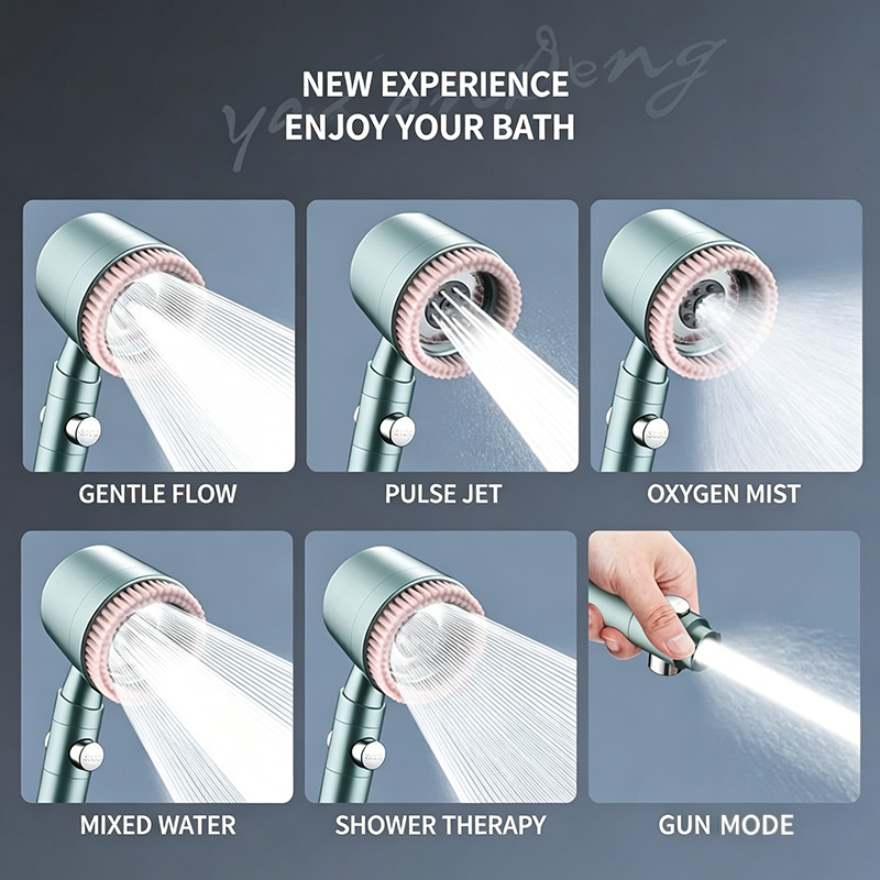 5 Gear Adjustable Handheld Sho - Handheld Shower Head High Pressure Filter recension och pris