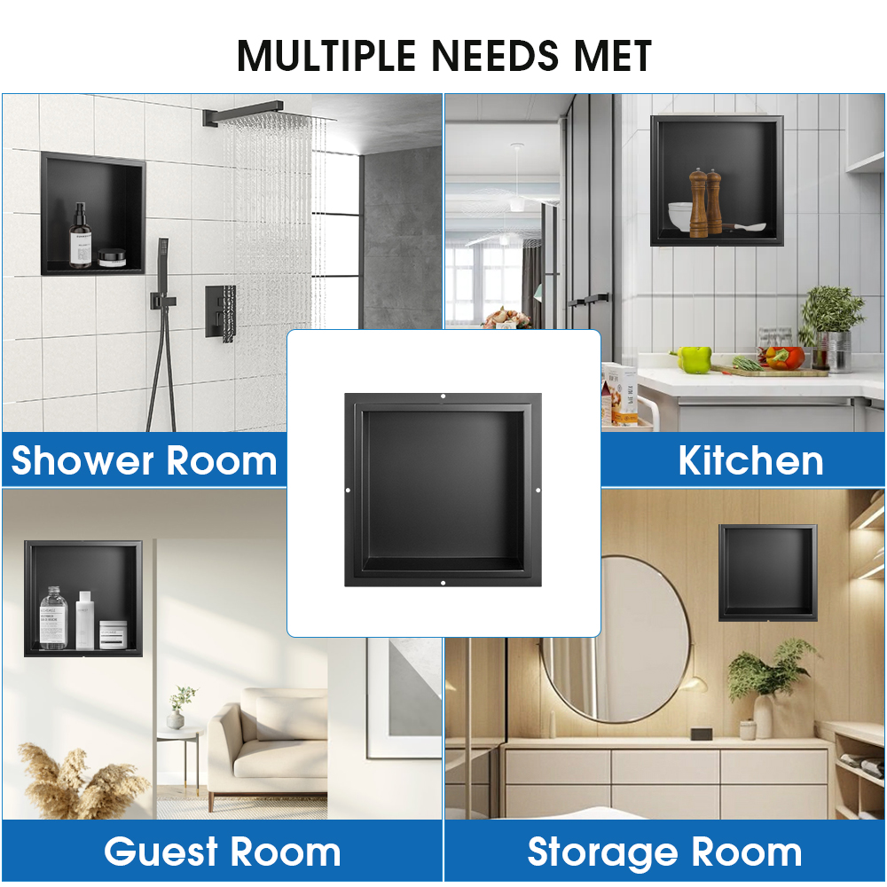 New Design 304 stainless steel - Shower Niche Stainless Steel Recessed recension och pris
