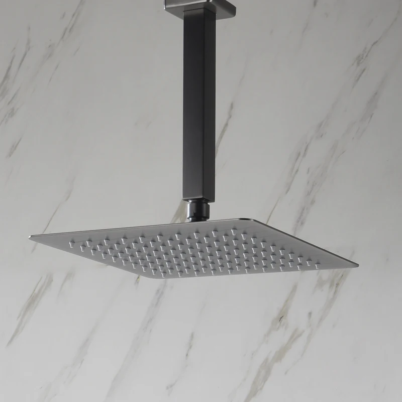 Brushed Gold Stainless Steel R - Shower Arm Ceiling Mount Brass Chrome recension och pris