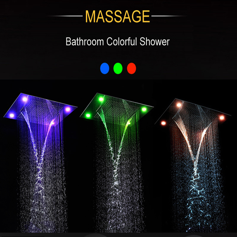 2026 Bathroom Concealed  LED S - Concealed Thermostatic Shower System Set recension och pris