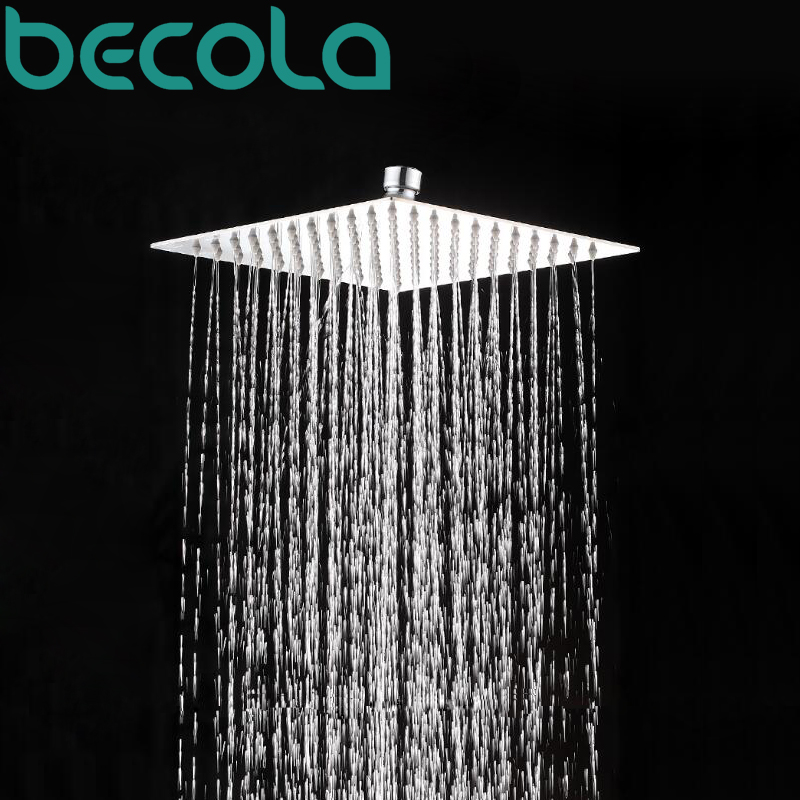 Becola 16Inch 40cmX40cm Square - Rainfall Shower Head Ceiling Mount 16 Inch recension och pris