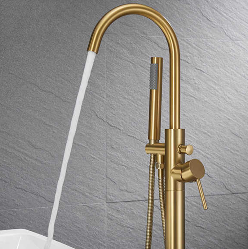 ZAPPO Free Standing Tub Shower - Freestanding Bathtub Filler Faucet Floor recension och pris