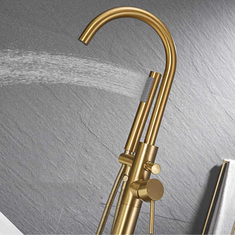 ZAPPO Free Standing Tub Shower - Freestanding Bathtub Filler Faucet Floor recension och pris