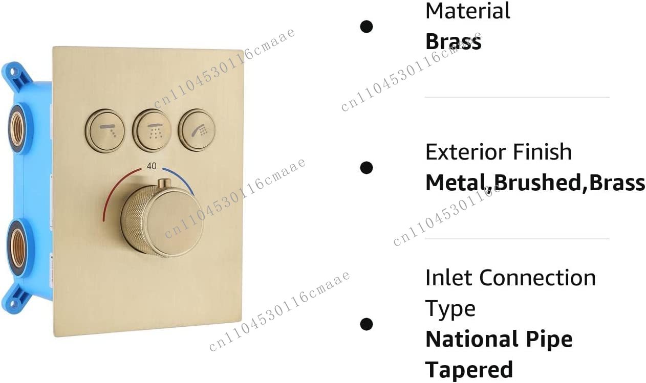 Button 3-way shower diverter v - Thermostatic Shower Faucet Valve 3 Way recension och pris