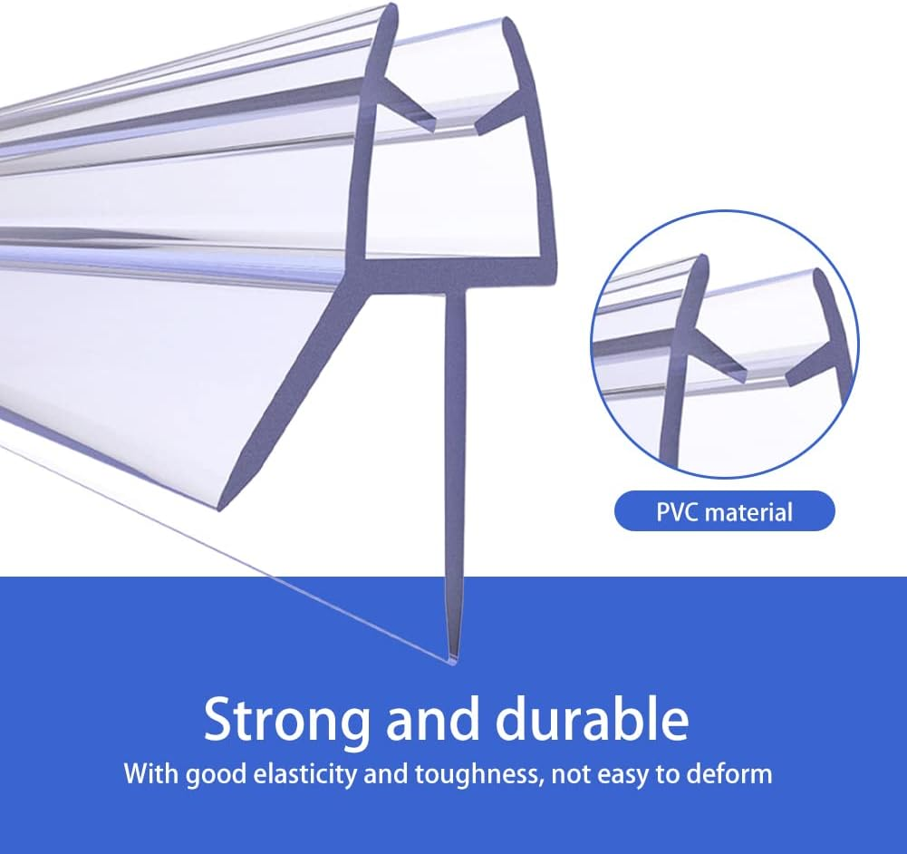 1PC 1/1.5/2m Frameless Shower  - Shower Door Bottom Seal Strip Sweep recension och pris