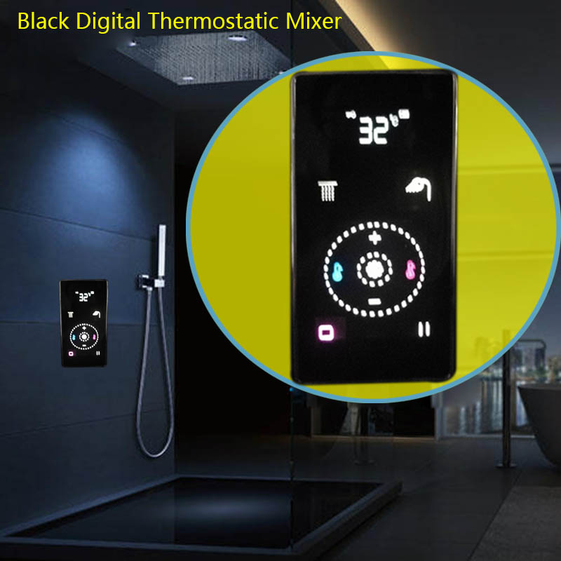 Digital Black LED Shower Contr - Thermostatic Mixing Valve Digital Display recension och pris