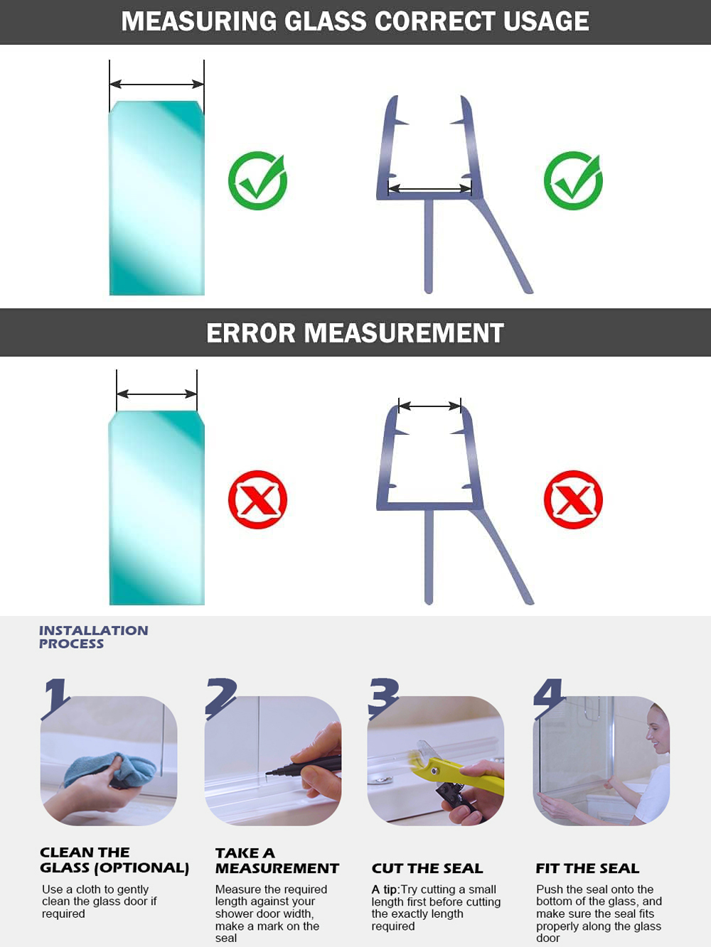 Shower Screen Door Seal Strip  - Shower Door Bottom Seal Strip Sweep recension och pris