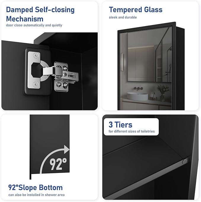 Modern Recessed Luxury Bathroo - Shower Niche Stainless Steel Recessed recension och pris