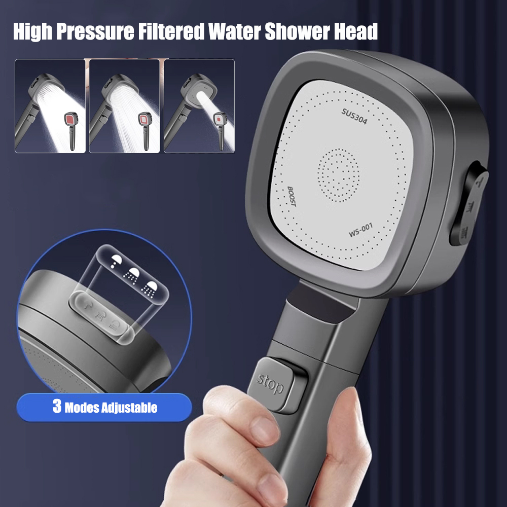 Three Modes Filtered Shower He - Handheld Shower Head High Pressure Filter recension och pris