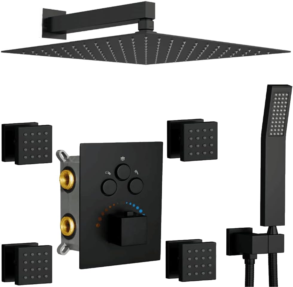 ZAPPO Thermostatic Shower Syst - Thermostatic Shower Faucet Valve 3 Way recension och pris