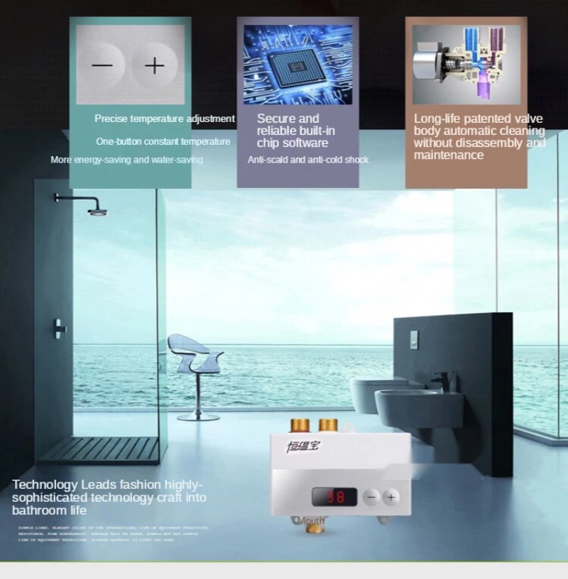Shower System Thermostatic Wat - Thermostatic Mixing Valve Digital Display recension och pris