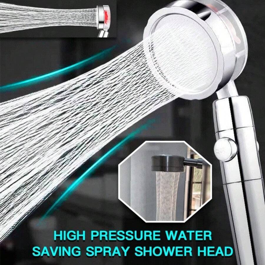 Propeller Driven Shower Head W - Handheld Shower Head High Pressure Filter recension och pris